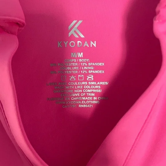 Kyodan Hot Pink Sleeveless Tank Top - Picture 3 of 5